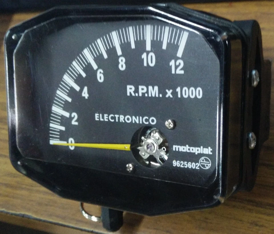 MOTOPLAT ZÄHLER 12000 U/MIN 2-TAKT KROBER STYLE DREHZAHLMESSER CUENTARPM TOURS - Bild 2 von 4