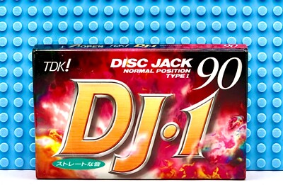 TDK  DJ-I  DISC JACK  90  VS. II   TYPE I    BLANK CASSETTE TAPE  (1) (SEALED)