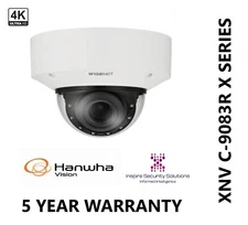 Hanwha XNV C-9083R Outdoor 4K Dome IP Network 8MP Camera IP66 Rated IR CCTV