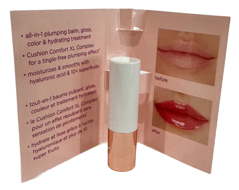 2 x Tarte Maracuyá Juicy Lip Pump Primrose .7 g/.0246 oz Muestra de Viaje Mini Foto 3 de 3