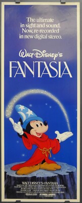 Fantasia R/1982 Original 14X36 Film Poster Mickey Mouse Walt Disney