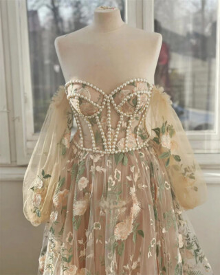 pearl holiday dress Crayon Kids Little Girls Taupe Floral Jacquard Pearl Christmas Dress 5/6