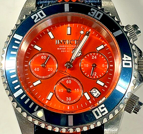 Invicta 40mm Pro Diver 19531 200Meter dive Watch, new battery on NATO strap.