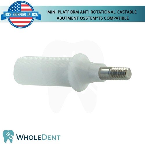 5x Mini Anti Rotational Castable Abutment Dental System® TS Compatible Hex - Bild 3 von 5