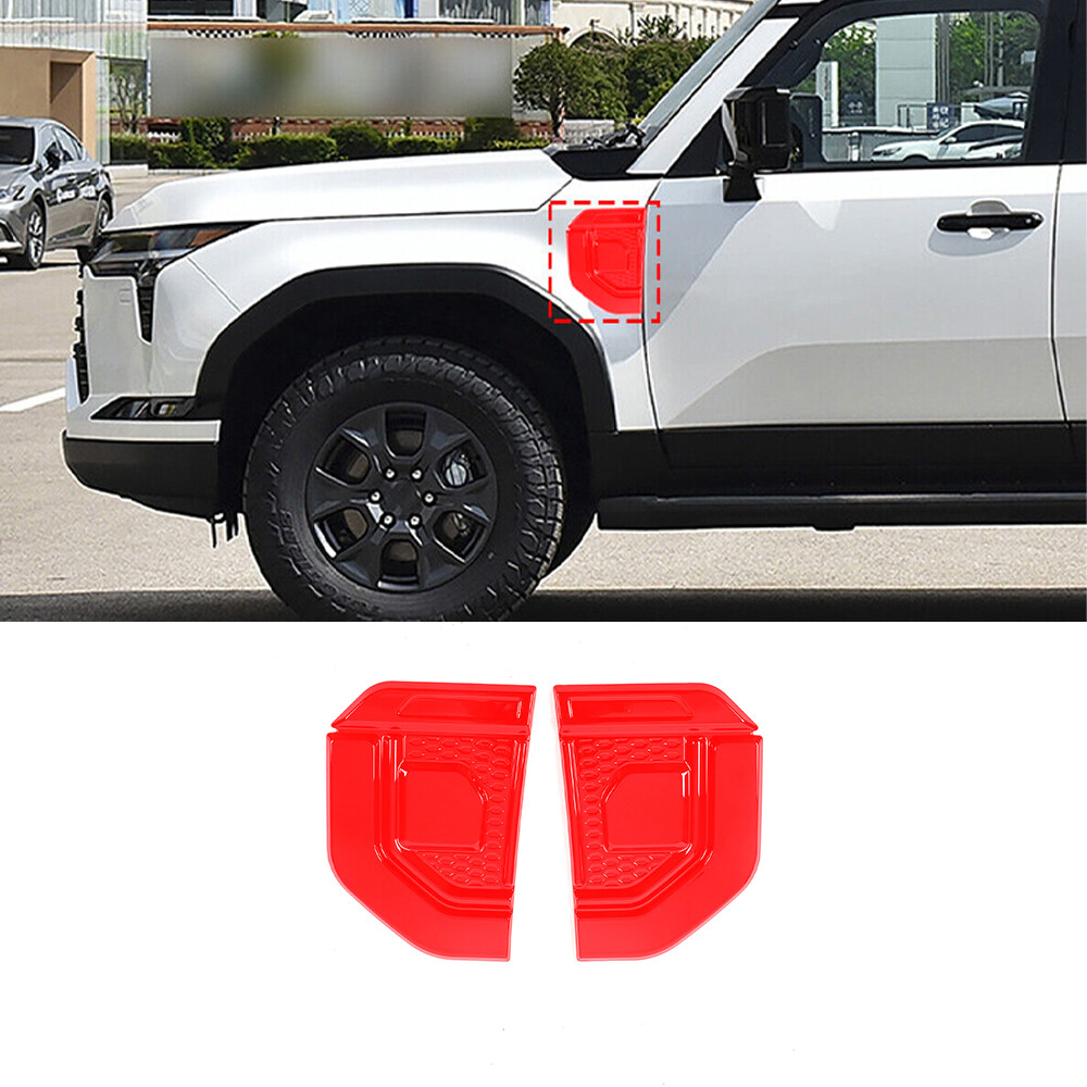 2024 Lexus GX & Land Cruiser Red Mud Flap Splash Guards Trim Cover-image