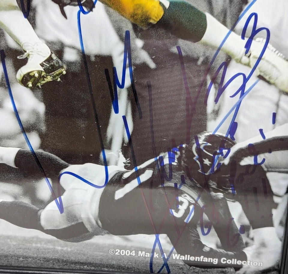 2004 William Henderson 33 Green Bay Packers NFL Football Framed Signed Photo - Image 3 of 4