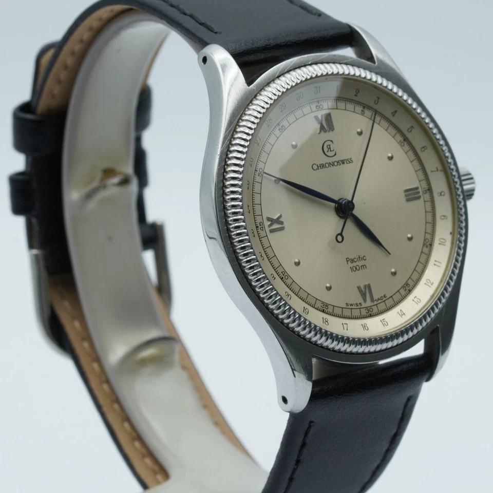 Reloj Chronoswiss Pacific Hombre Automático Acero Vintage 1 1/2 pulgada 2 Foto 3 de 4