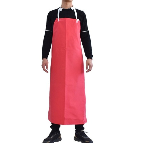 Adults PVC Heavy Duty Rubber Oil Resistant Men Women Kitchen Work Bib Aprons - Afbeelding 1 van 17