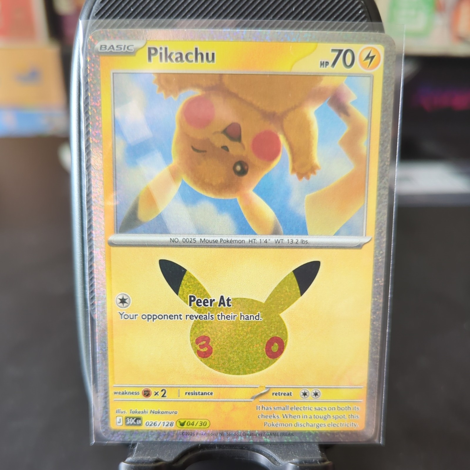 Pokemon TCG 30th Celebration Pikachu 026/128 (04/30) NM/M