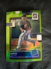 2022 Panini Donruss Optic - Rated Rookie Luis Gil #44 Lime Green Prizm (RC)