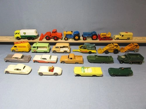 21-Vtg 1950s & '60s Moko Lesney Matchbox Vehicles  Vg to Exc Plus