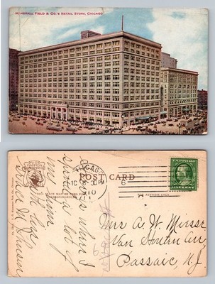 Chicago, IL-Illinois, Marshall Field Retail Store, c1910 Vintage Postcard