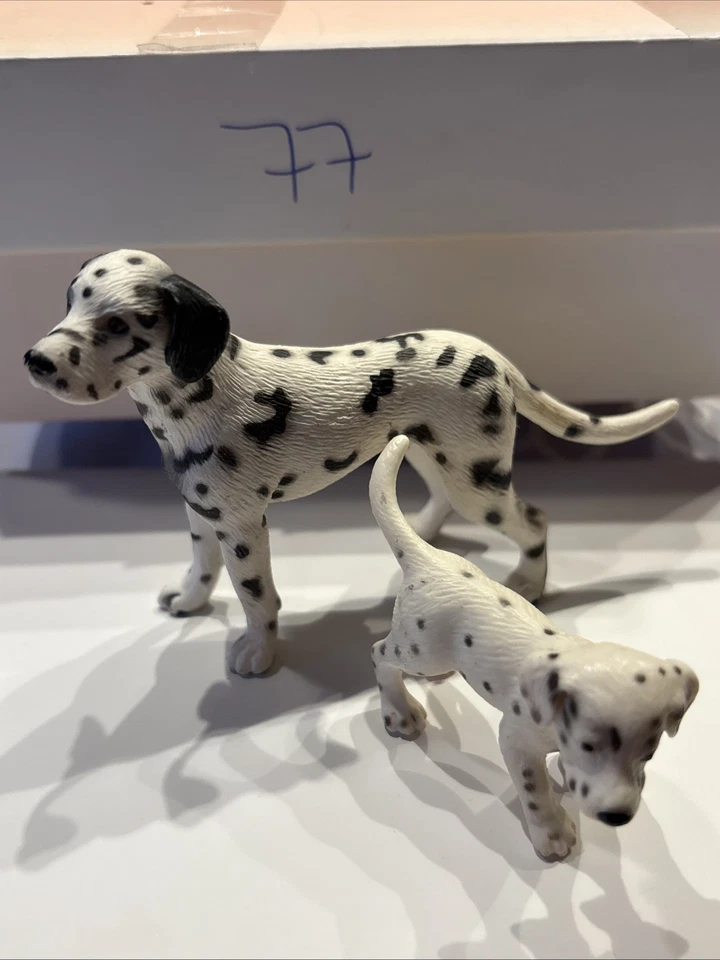 Schleich Dalmatiner Rüde 16346 2006 + 16347 Dalmatiner Welpe - Bild 1 von 4