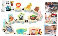 Magnetic Train Set for Toddlers, Montessori Learning Toys, Magnet Cars with