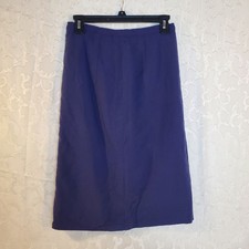 Vintage Handmade Wool Skirt Navy Blue 27 in waist