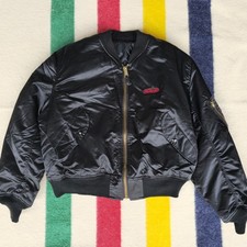 Vintage 1993 XL Nintendo Star Fox Super Weekend Tournament Bomber Flight Jacket