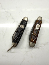 Two Old Vintage Boy Scout Pocket Knives Remington UMC Ulster