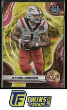 2024 Bowman University Best #52 Kyron Drones Yellow Refractor #/75