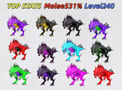 Ark Survival Ascended-PvE Reaper King-Dino-Level 240-Colors-PC/XBOX/PS5