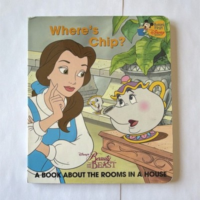 Disney Where's Chip? Beauty and the Beast Book Story Theme
