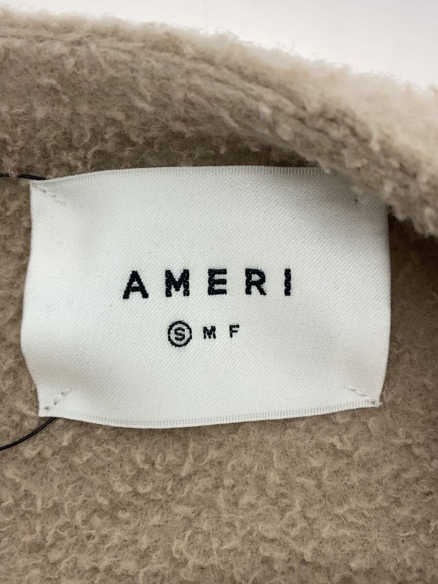 AMERI Elephant Collar Cozy Wool Coat S Beige Plai… - image 3