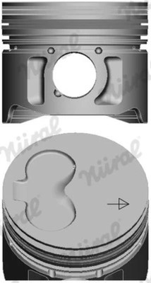 Für NURAL 87-990100-40 Piston 87-990100-40 Piston 79,5 (STD) fits: AUDI 100 C3,