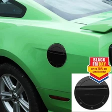 Black Filler Fuel Door Tank Gas Cap Cover Trim for Ford Mustang 10-14 Accessory