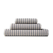 Catherine Lansfield Stripe Rice Weave Pure Cotton Large Bath Sheet