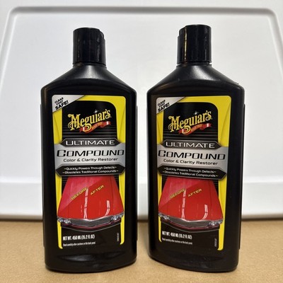 2 BOTTLES** Meguiar's-G17216 Ultimate Compound 15.2Oz Single Stage Clear Coat