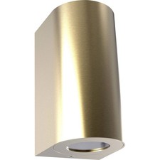 Image of Nordlux Canto Maxi Outdoor Wall Light Brass 56W GU10 Minimalist