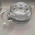 Vintage Pyrex flameware glass teapot tea kettle 8446-B 6 Cup