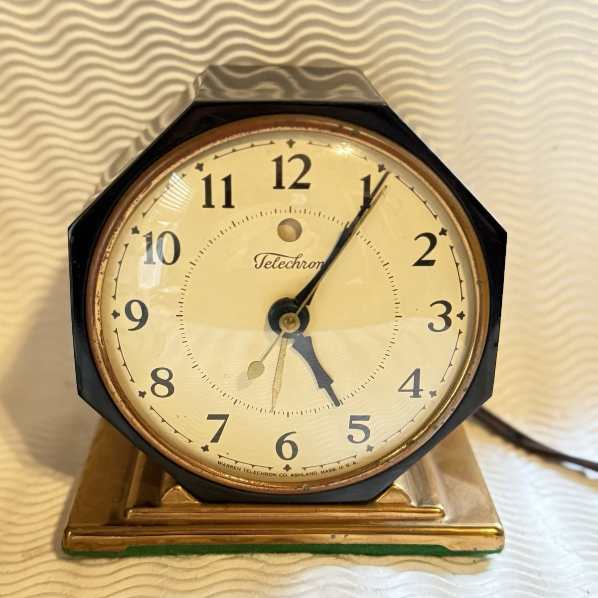 掛け時計アンティーク　USA Telechron U.S.A. antique Telechron wall clock アメリカアンティーク