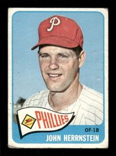1965 Topps 534 John Herrnstein high # GVG BXCP35