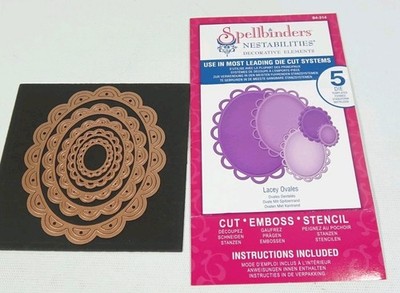 Spellbinders Nestabilities Metal Die Set Lacey Ovals S4-314