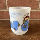 Vintage Ancor Hocking Huckleberry Pie Milk Glass Mug USA