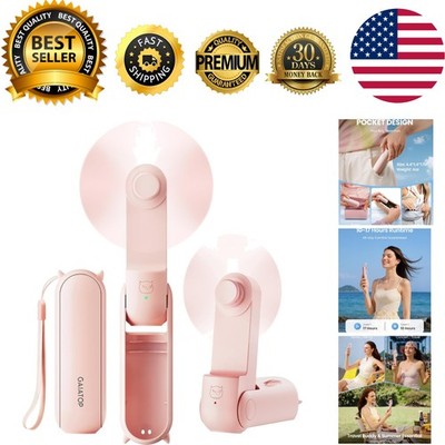 Portable Handheld Fan, 3 IN 1 Mini Foldable Travel Fans [17H Max Cooling Time...