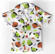 Homemade Doll Clothes-HALLOWEEN MONSTERS Print Shirt fits Ken Doll H1