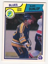 1983-84 O-Pee-Chee Blake Dunlop #314 Blues