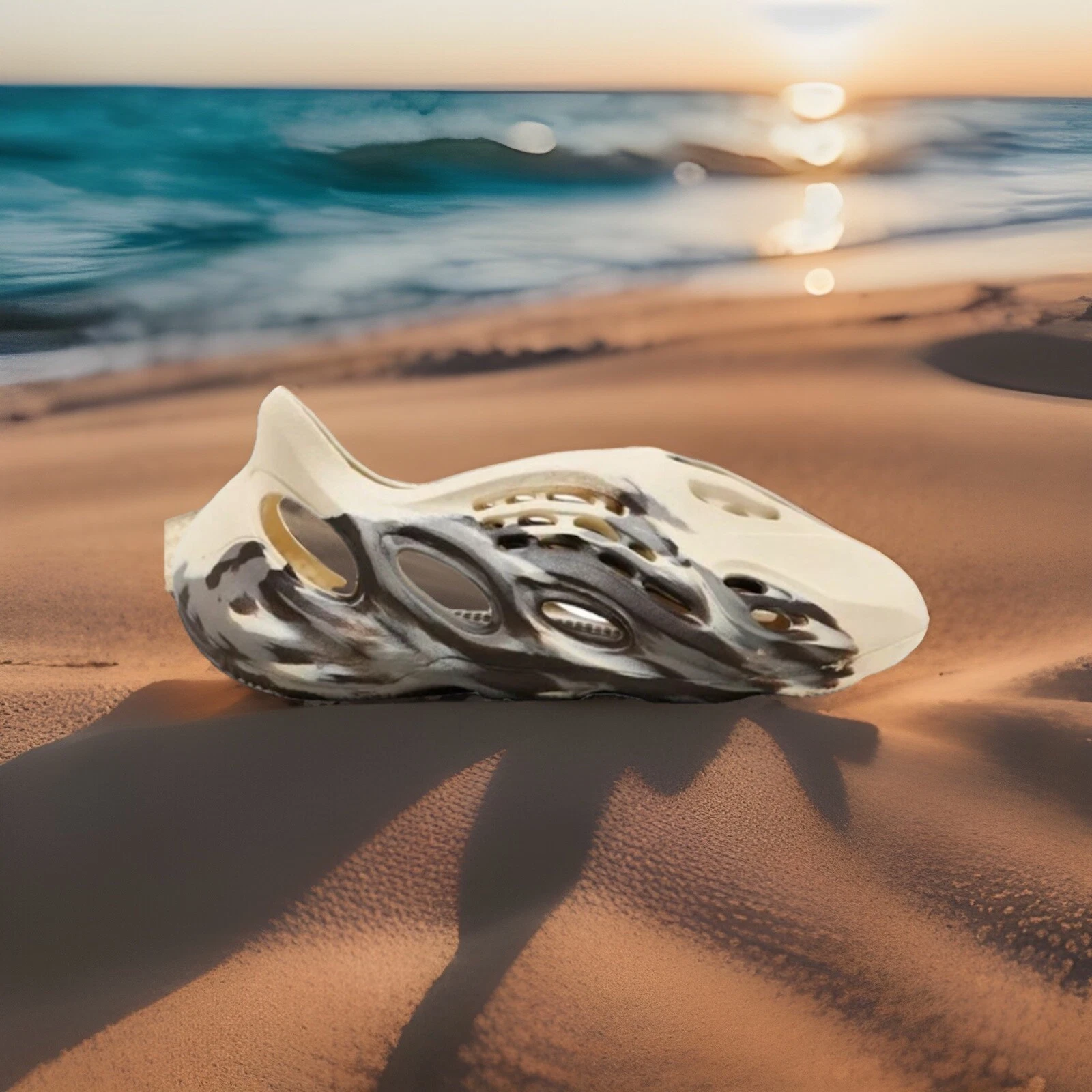 Taglia 3Y 4.5W VNDS Adidas Yeezy Foam RNNR MX Cream Clay