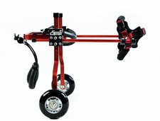 Adjustable Dog/Cat Wheelchair 4-wheels Cart For Handicapped Pet 2.2-5.5lb RED