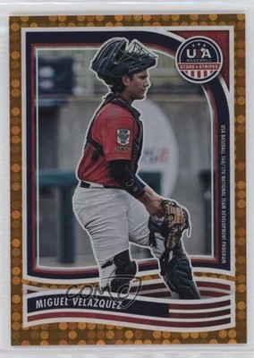 2024 Panini Stars and Stripes Orange 67/75 Miguel Velazquez #108 0c6