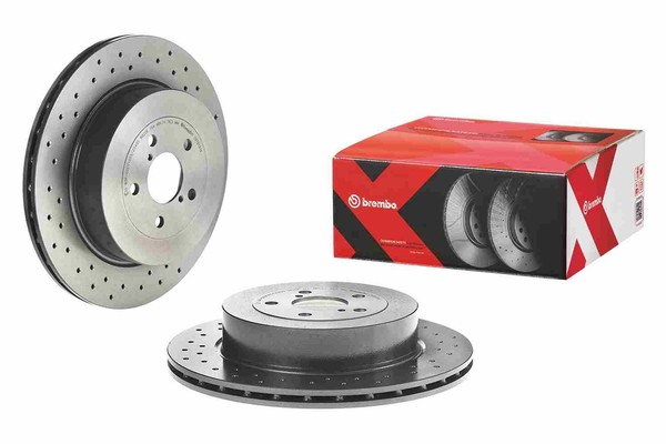 2X Bremsscheibe Xtra Line - Xtra Brembo 09.7813.1X FüR GD Impreza WRX Sti AWD-image