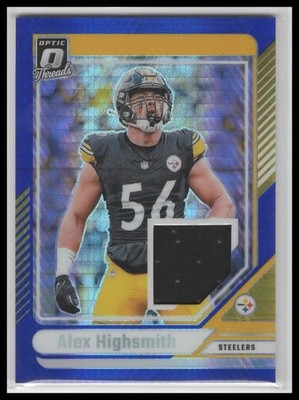2024 Donruss Optic #DTB-AHH Alex Highsmith Donruss Threads Blue Hyper