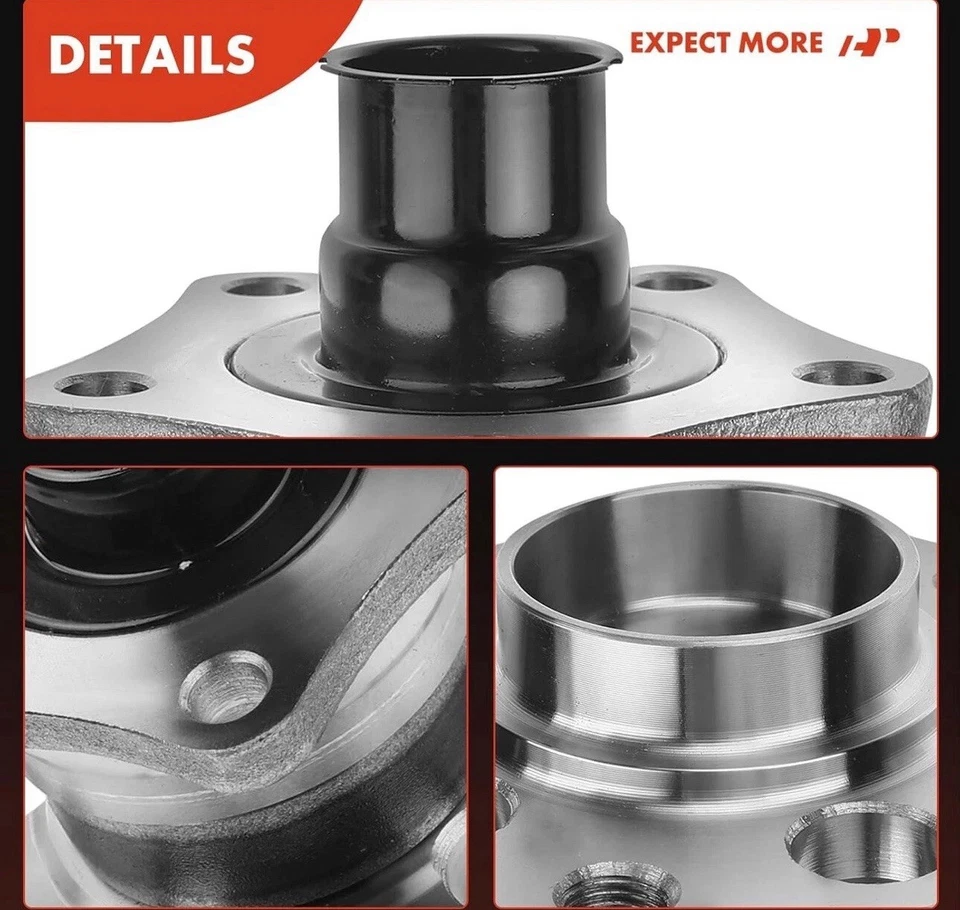 2x Conjunto de cojinete de cubo de rueda trasera para Audi A6 A6 98-04 Volkswagen Quattro 98-05 Foto 3 de 4