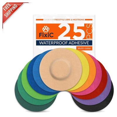 3.5'' Hypoallergenic Waterproof Sensor Covers - 25 Pack for G7 & Libre Devices