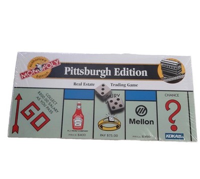 Monopoly Pittsburgh Edition NEW USAopoly Collector Board Game foxing thru seal
