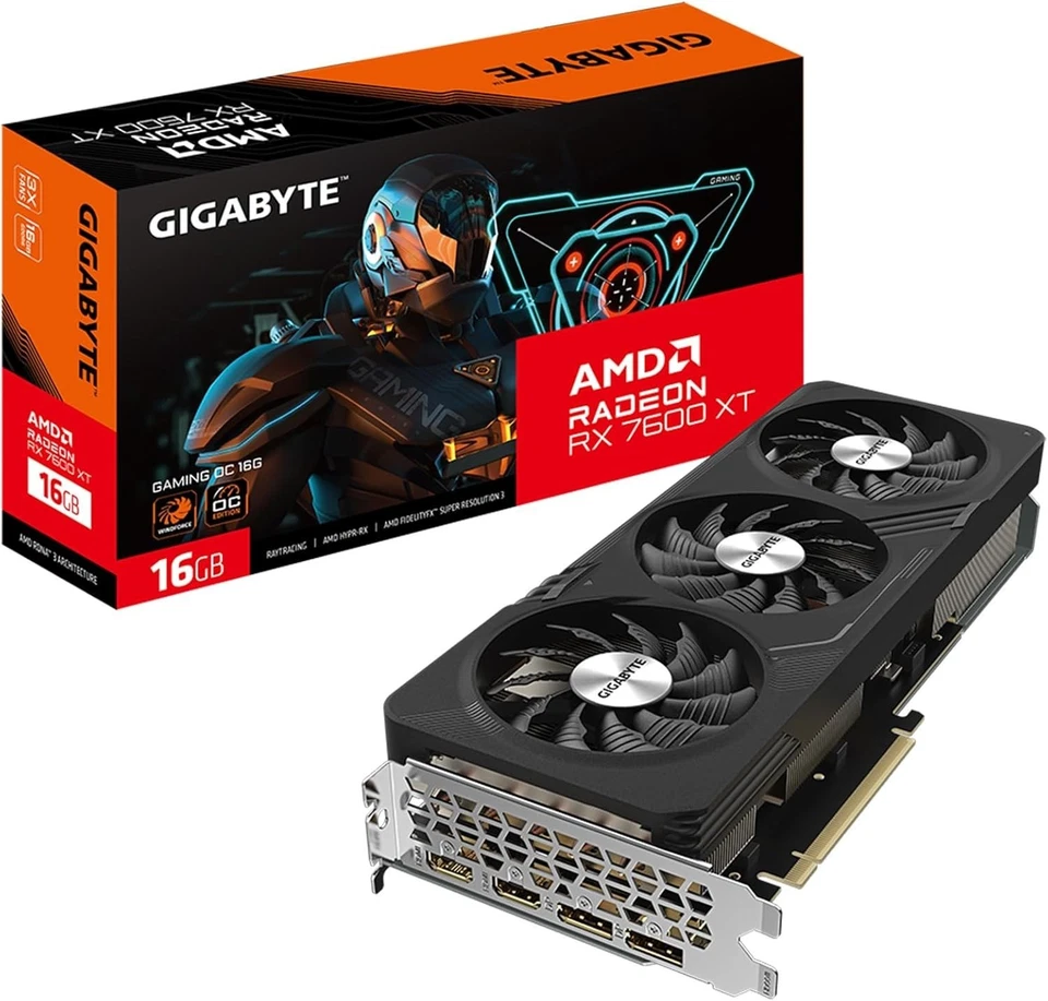 High-Performance Radeon RX 7600 XT Graphics Card with Dual HDMI & DisplayPort - Image 3 of 4