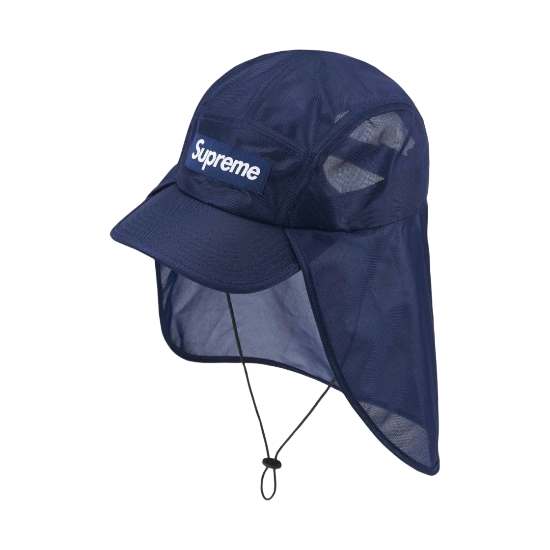 Casquette de camp pare soleil en maille suprême bleu marine   24SS