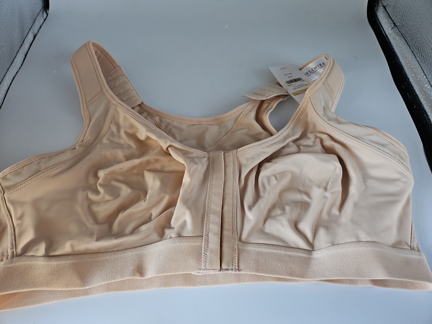 NEW DELIMIRA Womens Full Coverage Front Closure FIRM SUPPORT Wire Free Bra 38D