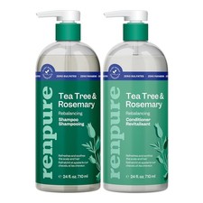 Renpure Tea Tree Rosemary Shampoo and Conditioner Set, Plant Based - Refreshes
